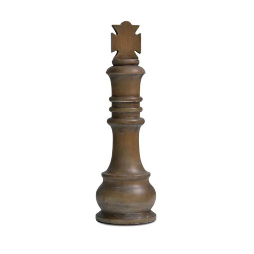 King Chess Piece - Straw Wash