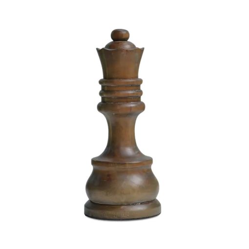 Queen Chess Piece - Straw Wash