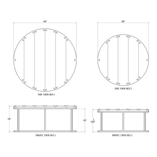 Paddington Nesting Coffee Table Set - Image 2