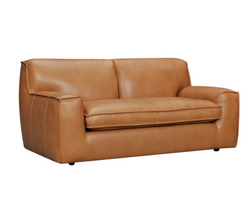 Midtown Loveseat - Caramel Leather