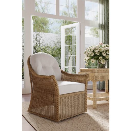 Nantucket Rattan Swivel Chair - Image 2