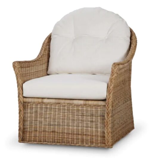 Nantucket Rattan Swivel Chair