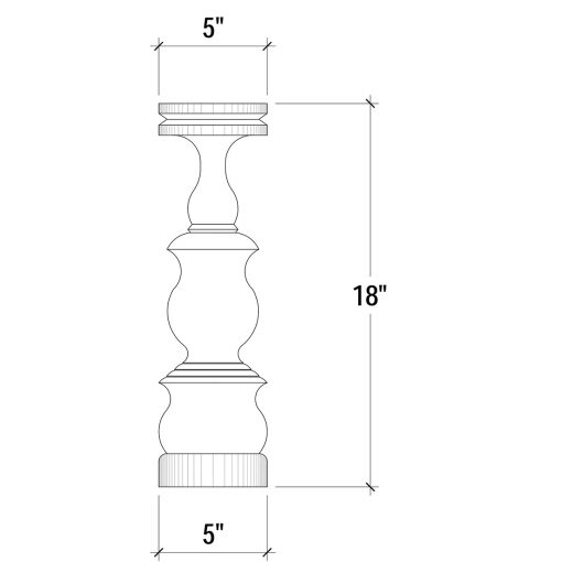 Bobeche Candlestick Med - Image 2