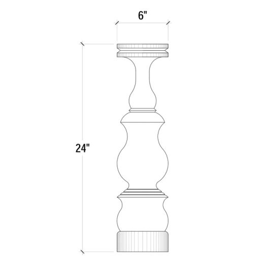 Bobeche Candlestick Large - Image 2