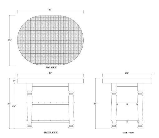 Farmhouse Butcher Block Island - Image 3