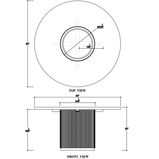 Kraton Round Dining Table 60" - Image 3