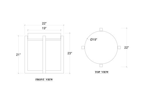 Tuscan Round End Table - Image 2