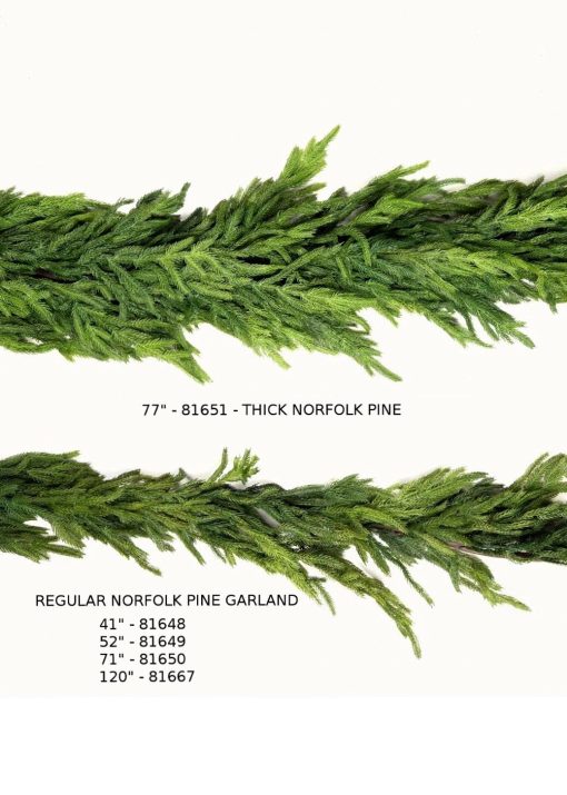 Norfolk Pine Thick Garland 77" - Image 2