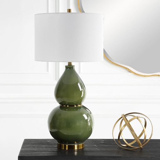 Gourd Table Lamp Green - Image 5